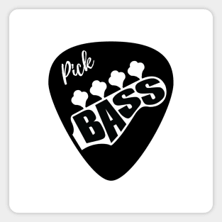 Pick Bass Guitar Light Theme Magnet